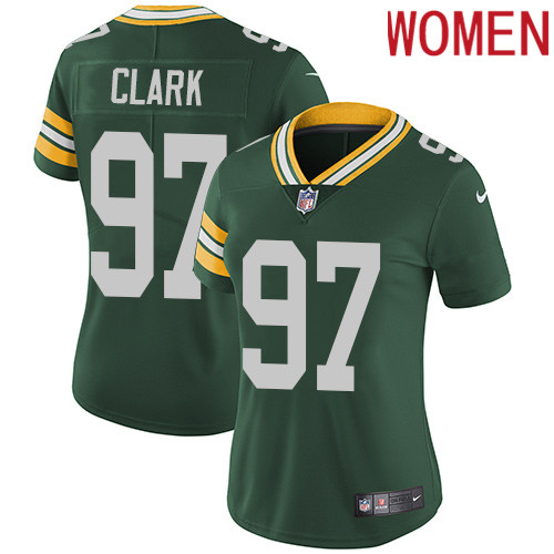 2019 Women Green Bay Packers #97 Clark green Nike Vapor Untouchable Limited NFL Jersey